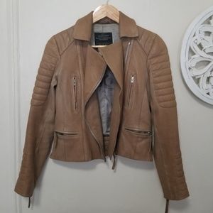 Allsaints Tan Leather Jacket